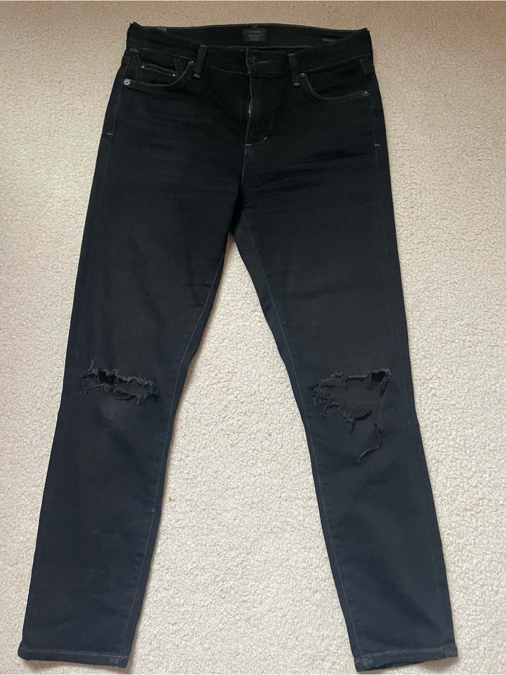 Citizen of Humanity Rocket Jeans, distressed.